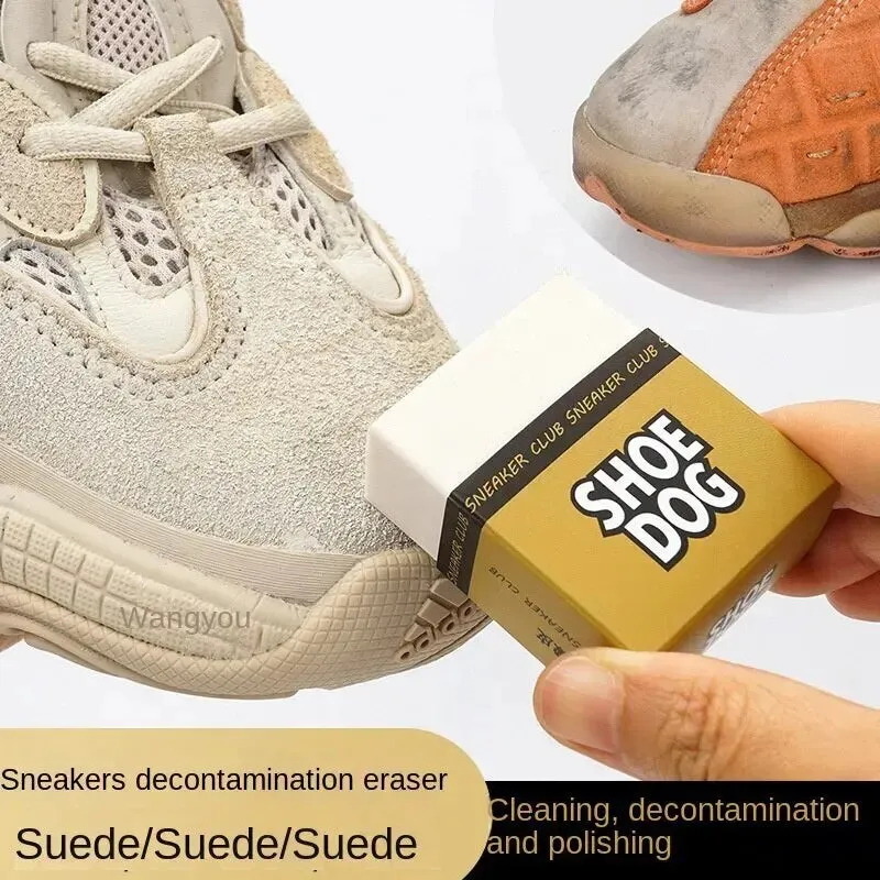 2pcs Shoes Eraser Portable Suede Sheepskin Matte Leather Fabric Care Shoes Cleaning Leather Cleaner Rubber Block Shoe Brush