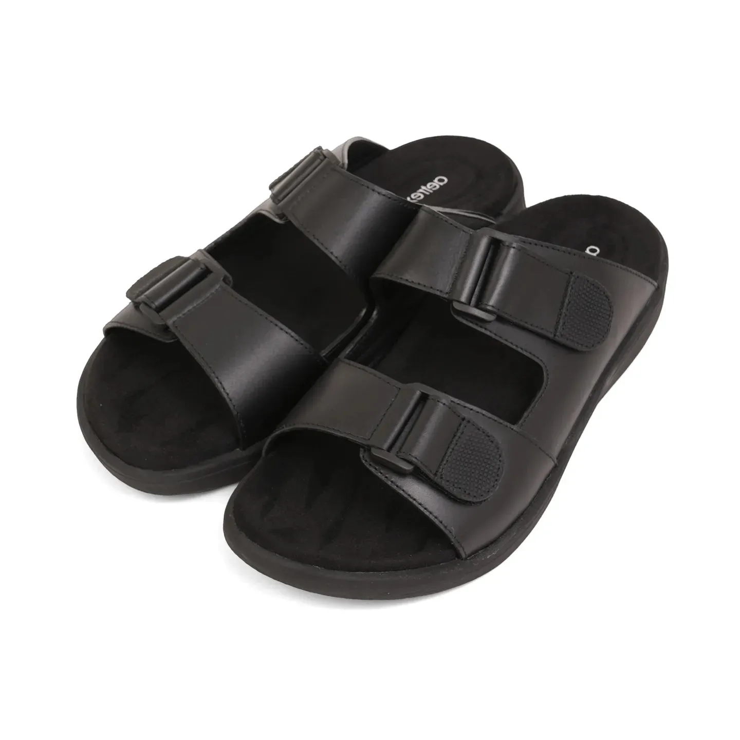 Aetrex Premium Comfort Suede Foot Bed Arabic Sandals Black
