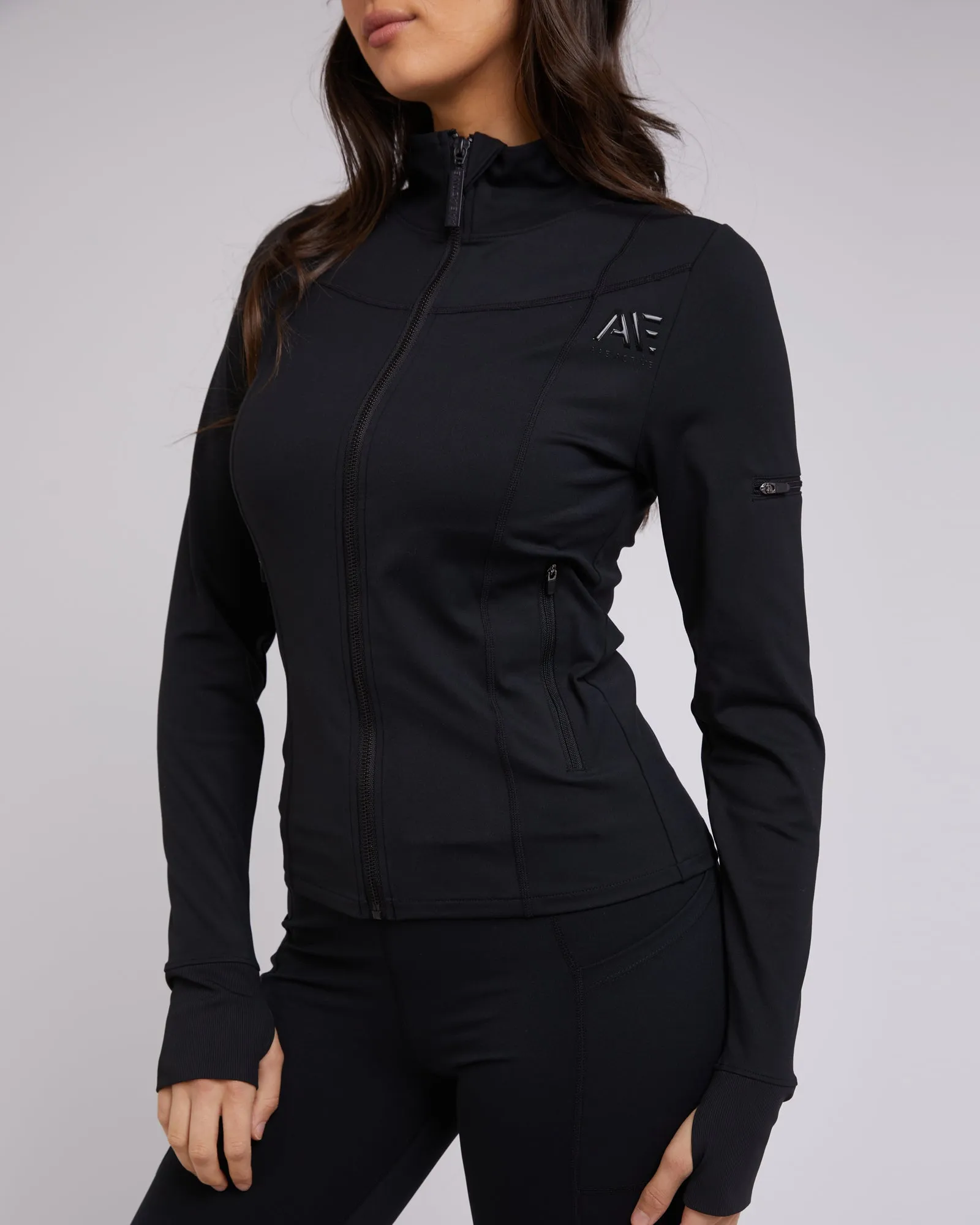 All About Eve Active Zip Through Black