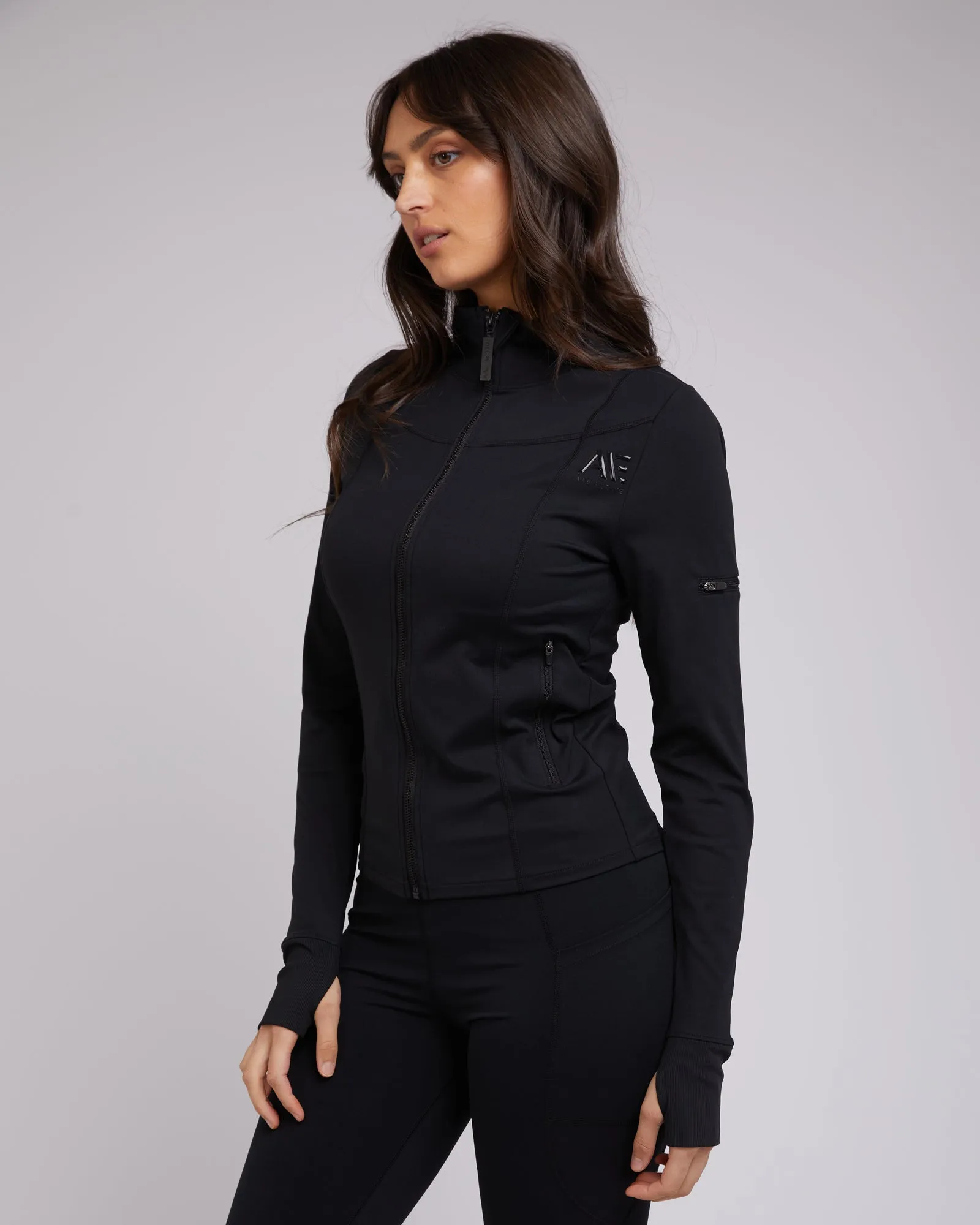 All About Eve Active Zip Through Black