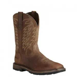ARIAT GROUNDBREAKER BROWN WIDE SQUARE TOE