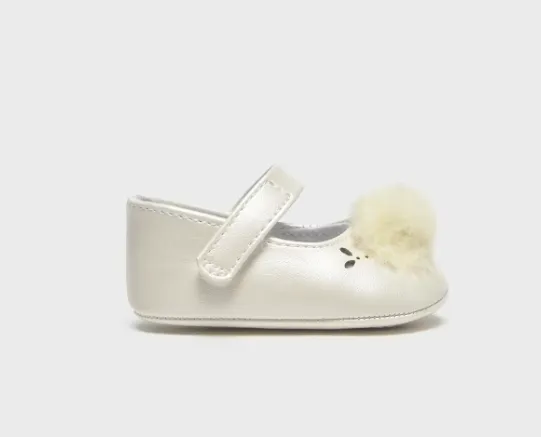 Baby Girls Pre-Walker Maryjane Shoes with Pompom