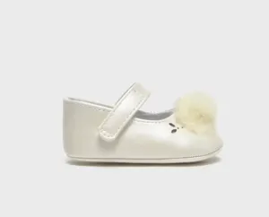 Baby Girls Pre-Walker Maryjane Shoes with Pompom
