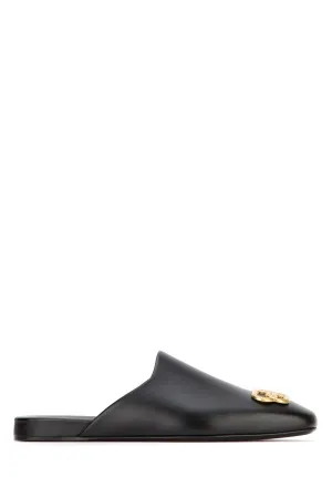 Balenciaga Cosy Logo Plaque Mules