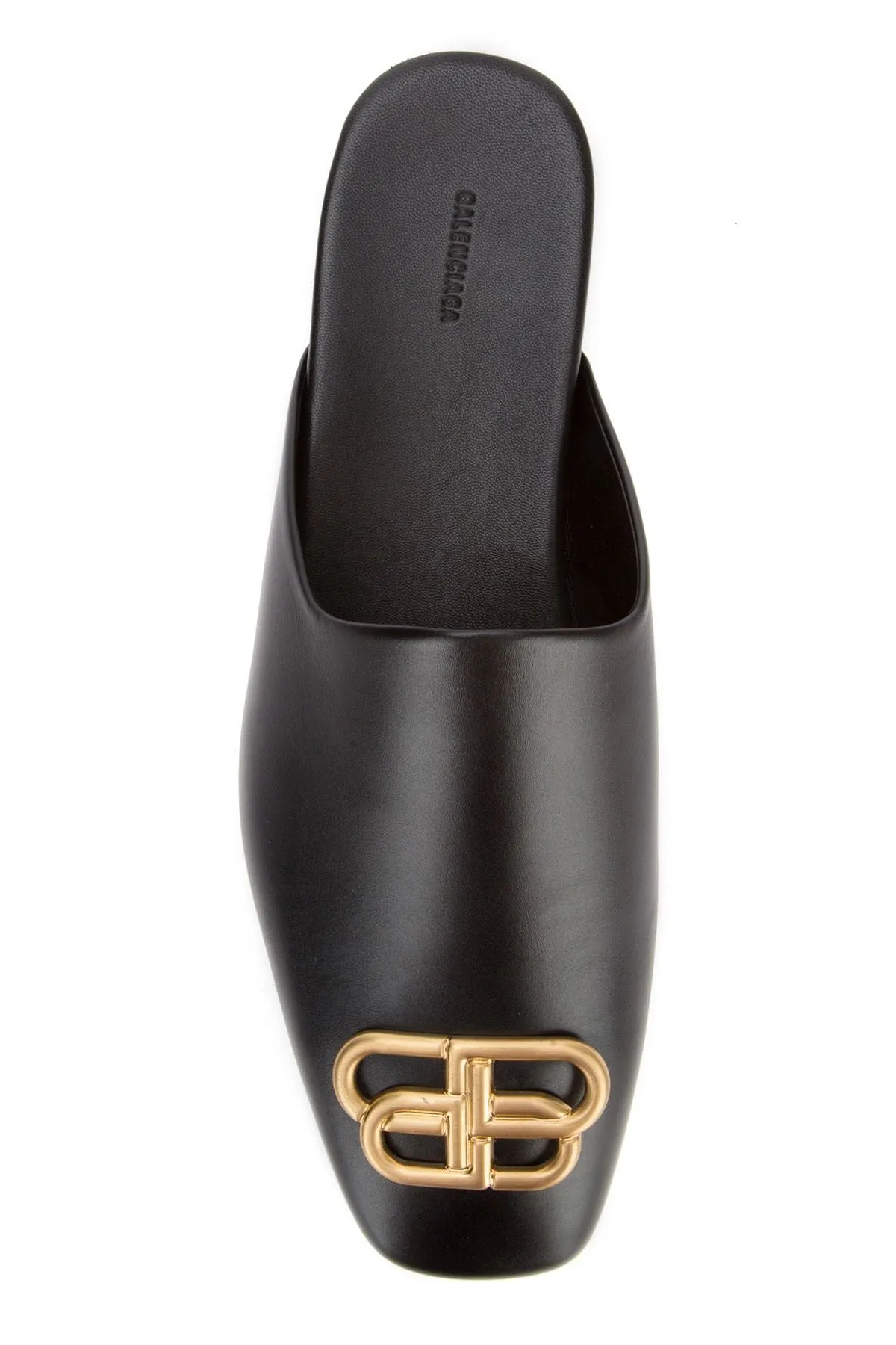 Balenciaga Cosy Logo Plaque Mules