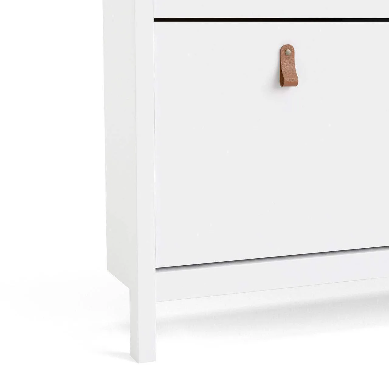Barcelona Shoe Cabinet 4 Compartments in White