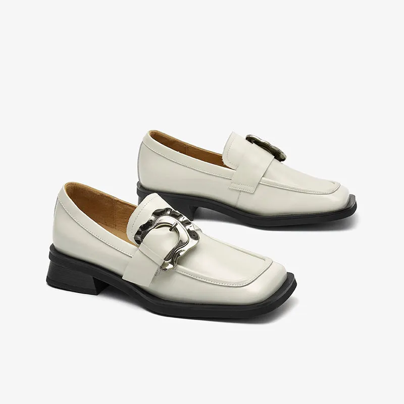 BeauToday Square-toe Loafers for Women