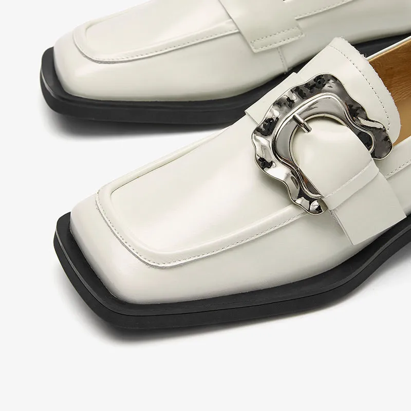 BeauToday Square-toe Loafers for Women