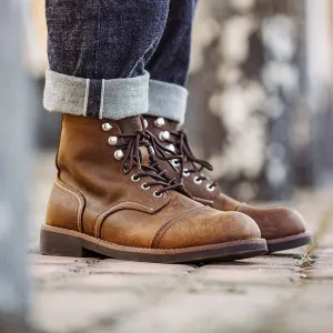 Captain Leather Ankle Boots