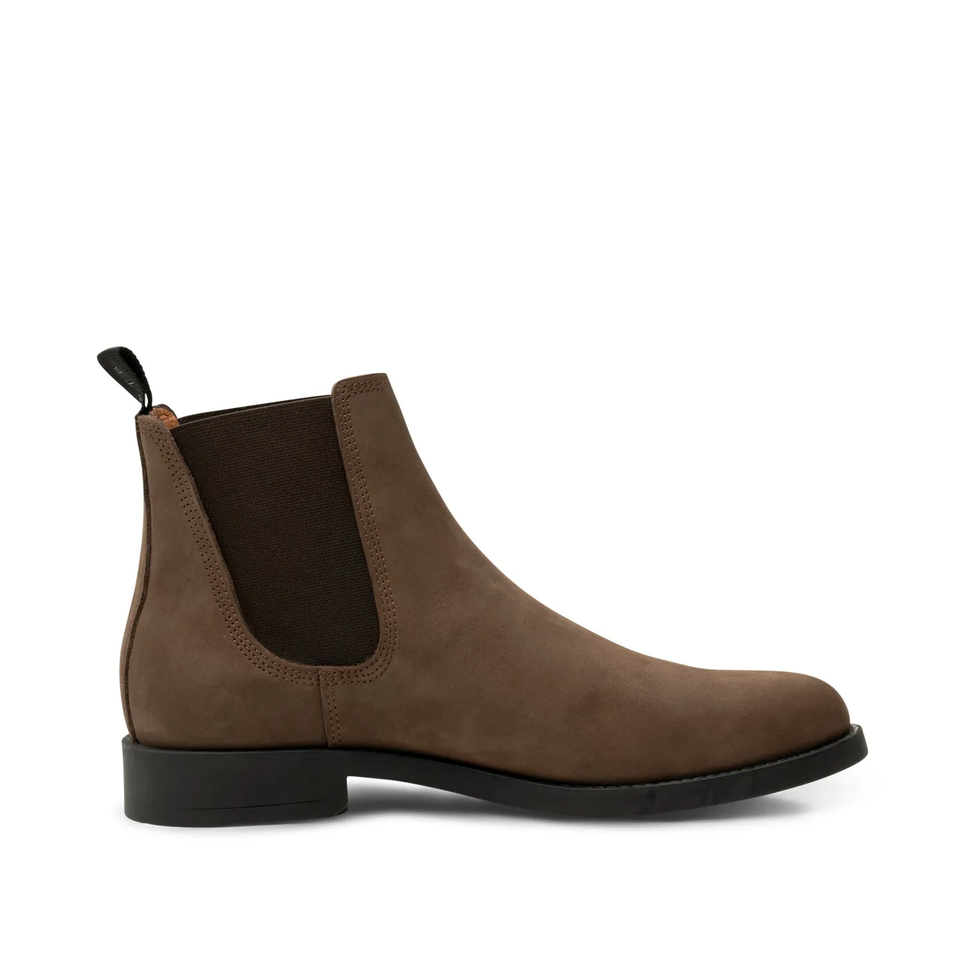 Charles chelsea boot leather - DARK BROWN