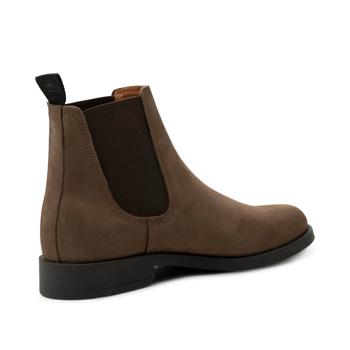 Charles chelsea boot leather - DARK BROWN