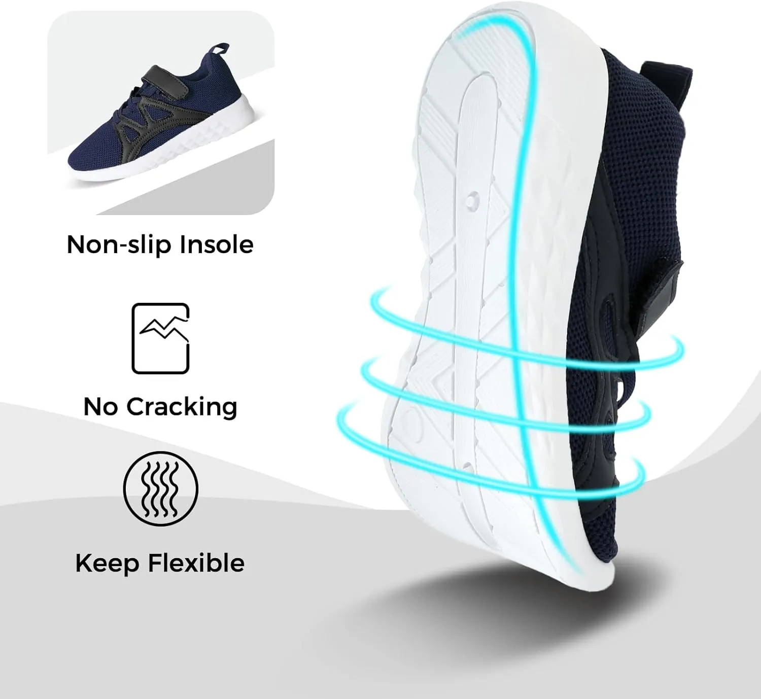 CHINMOON Boys Girls Lightweight Running Shoes Kids Tennis Walking Shoes Breathable Sports Sneakers (Little Kid/Big Kid)