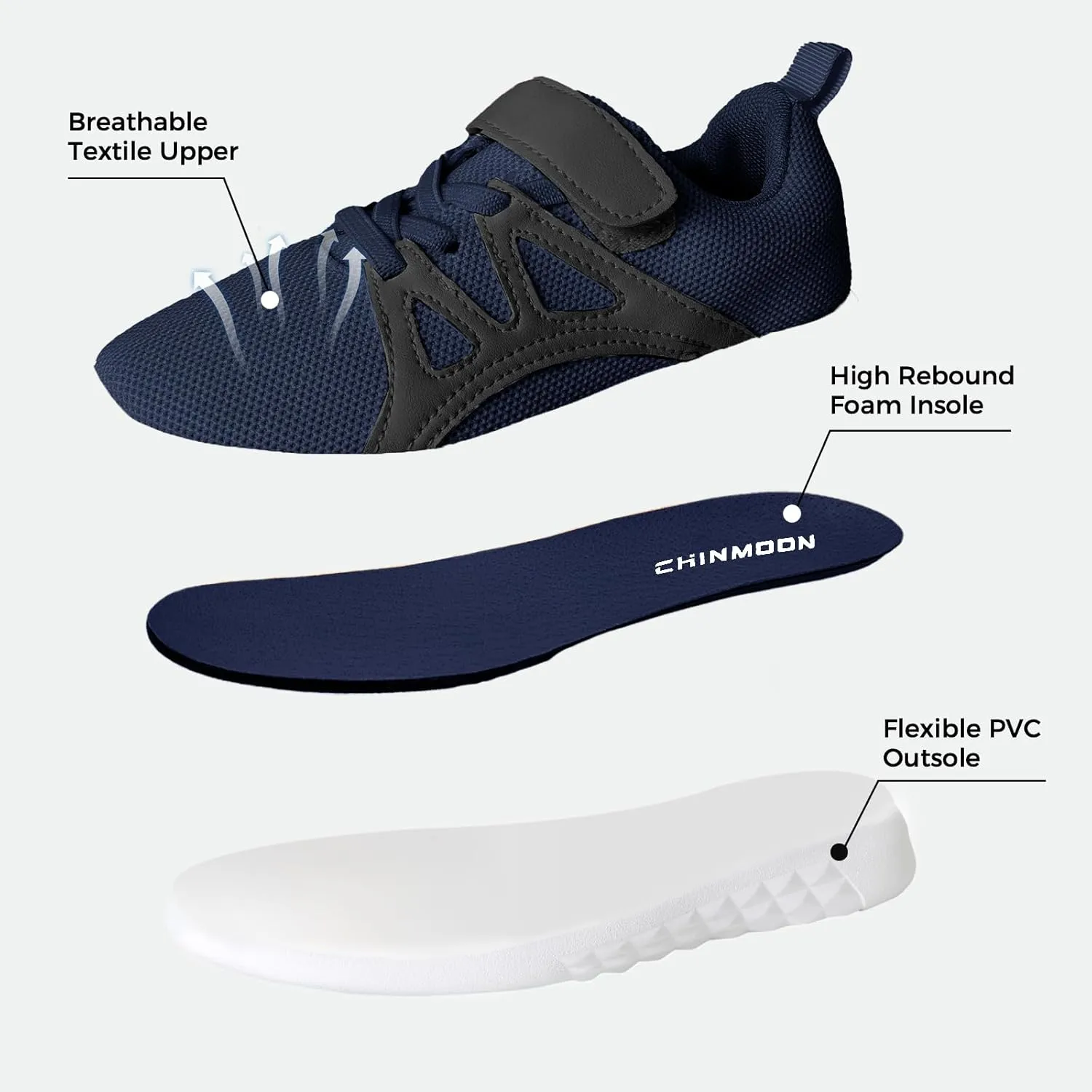 CHINMOON Boys Girls Lightweight Running Shoes Kids Tennis Walking Shoes Breathable Sports Sneakers (Little Kid/Big Kid)