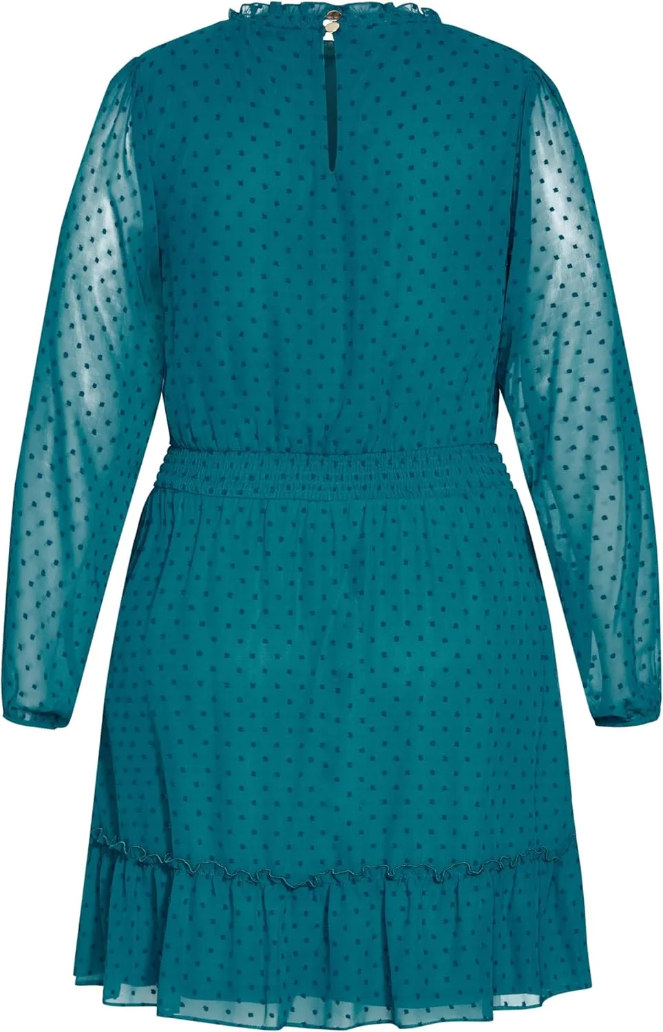 City Chic Women's Dobby Tiered Dress