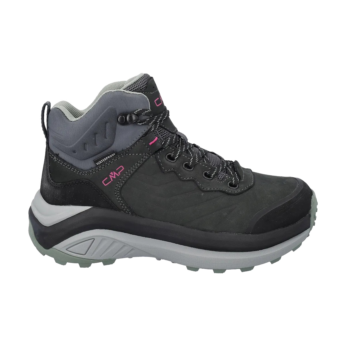 CMP Women's Juukat Hiking Waterproof Mid Trail Boots (Anthracite)