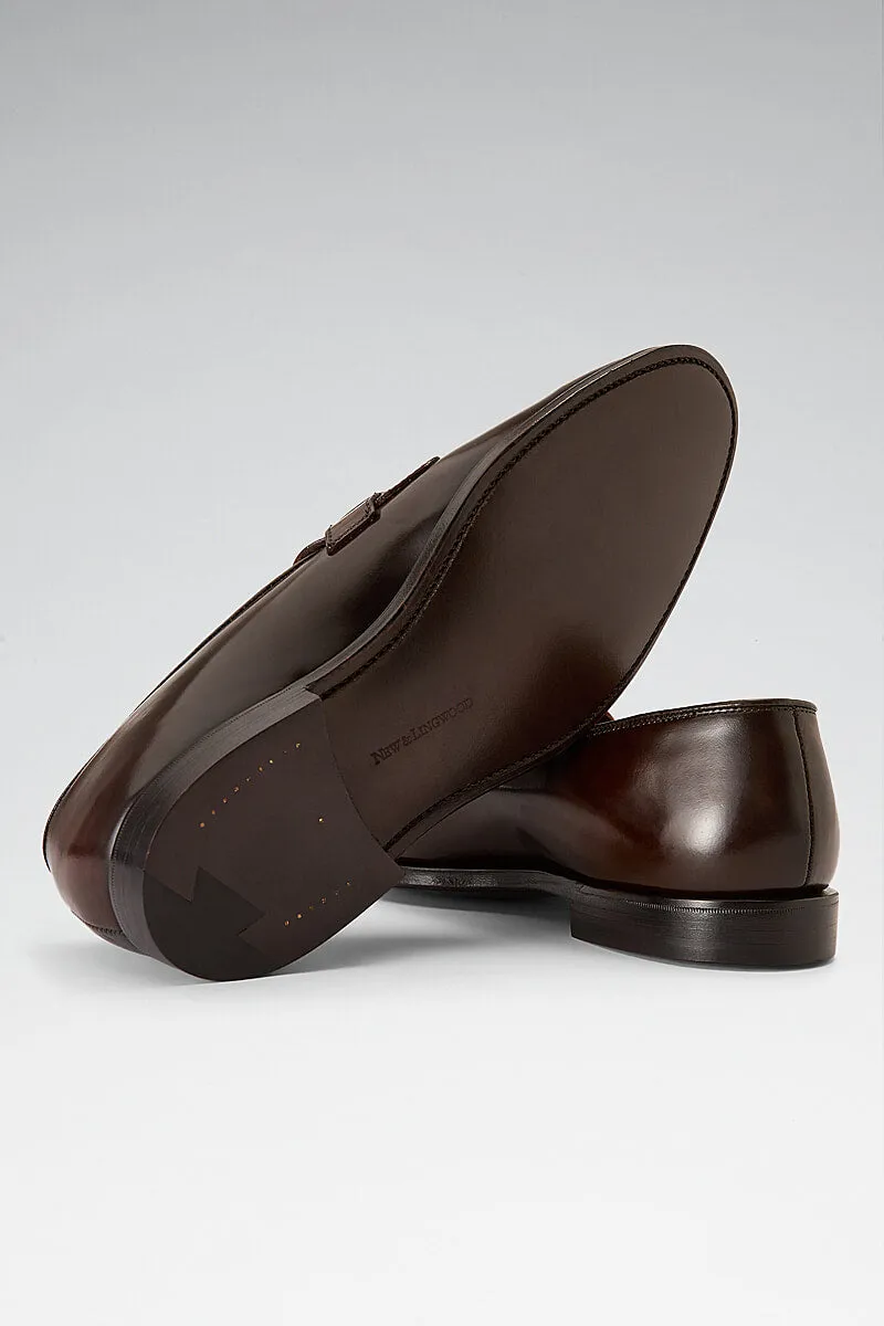 Cordovan Leather Butterfly Loafers