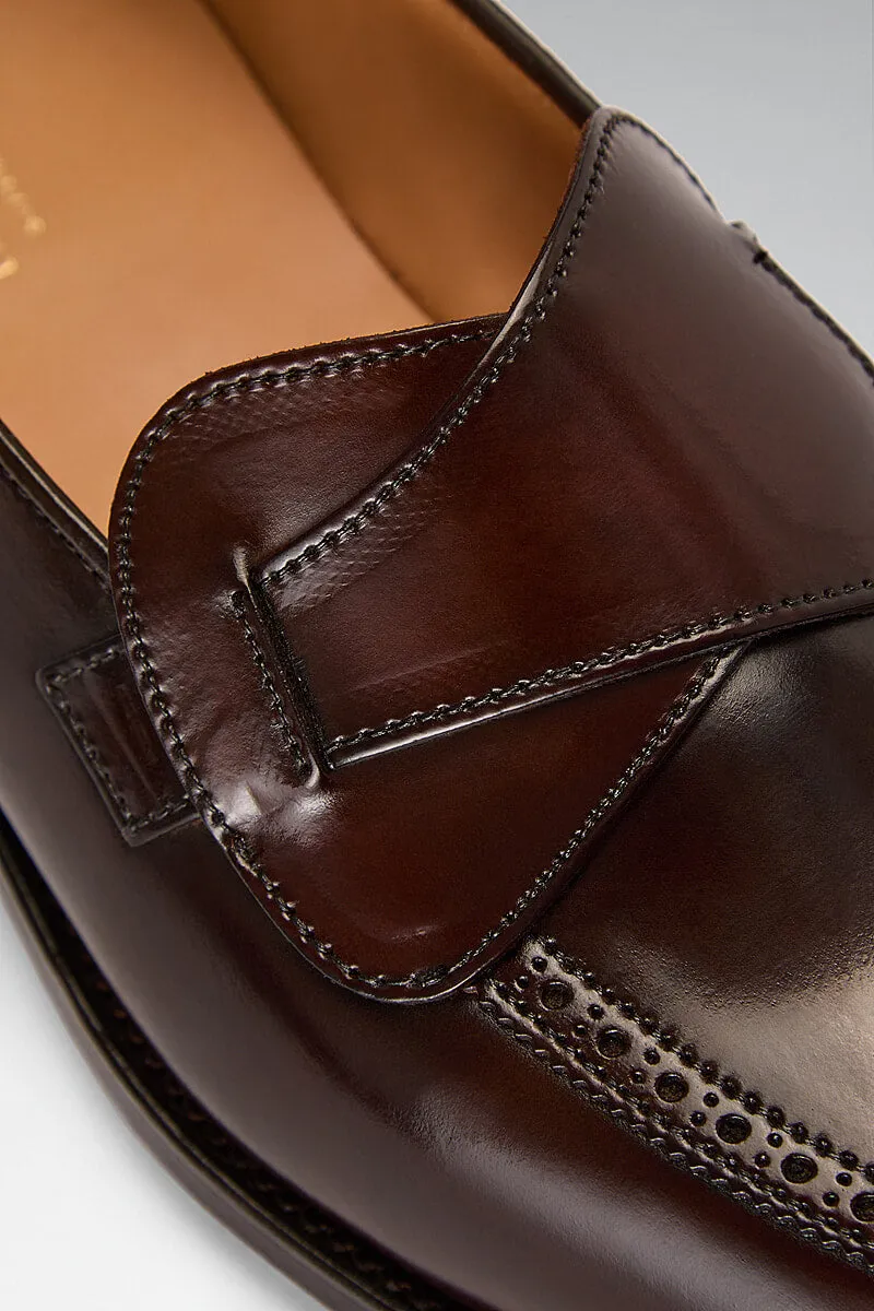 Cordovan Leather Butterfly Loafers
