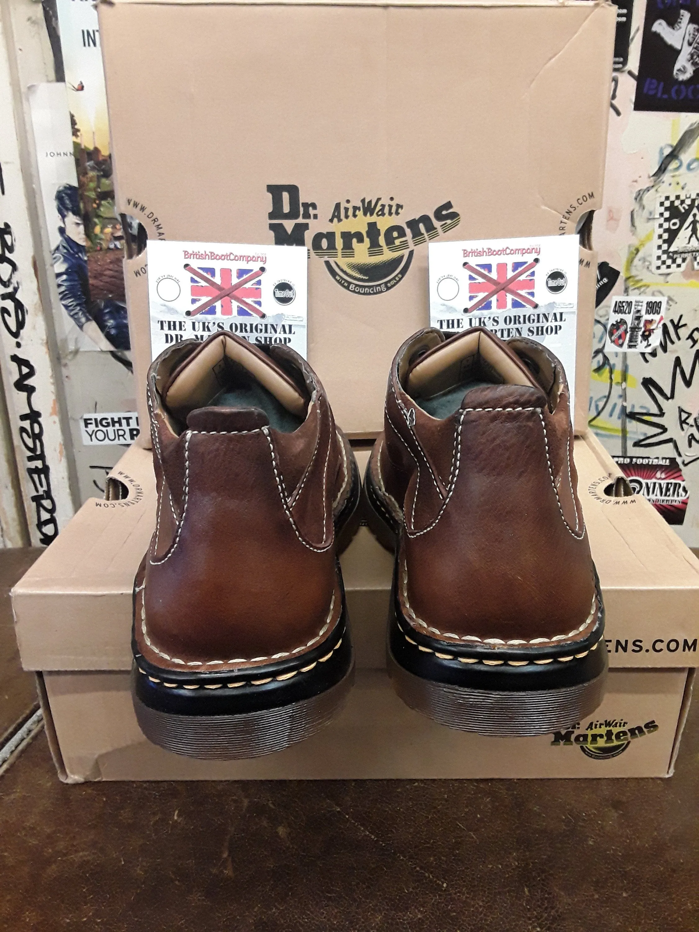 Dr Martens 8C07 Boots Tan Wildhorse Size 7