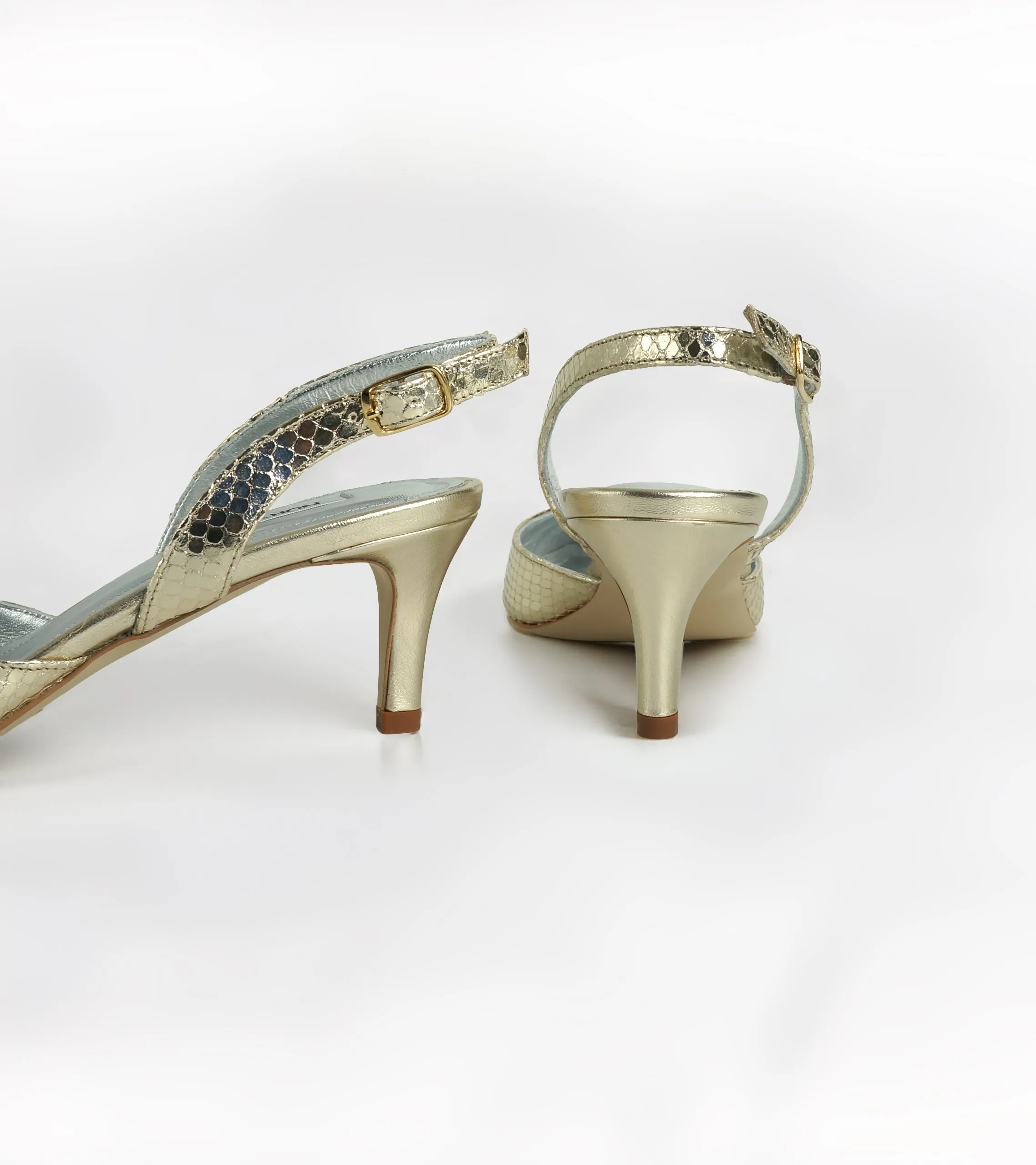 Emmanuela - Laminato Leather Pumps