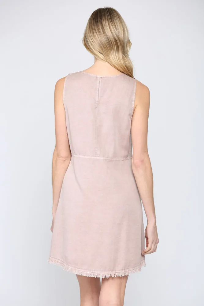 Fate Washed Sleeveless Tencel Dress