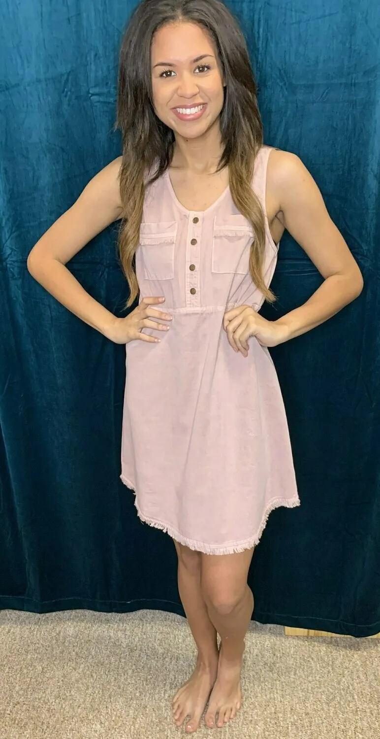 Fate Washed Sleeveless Tencel Dress