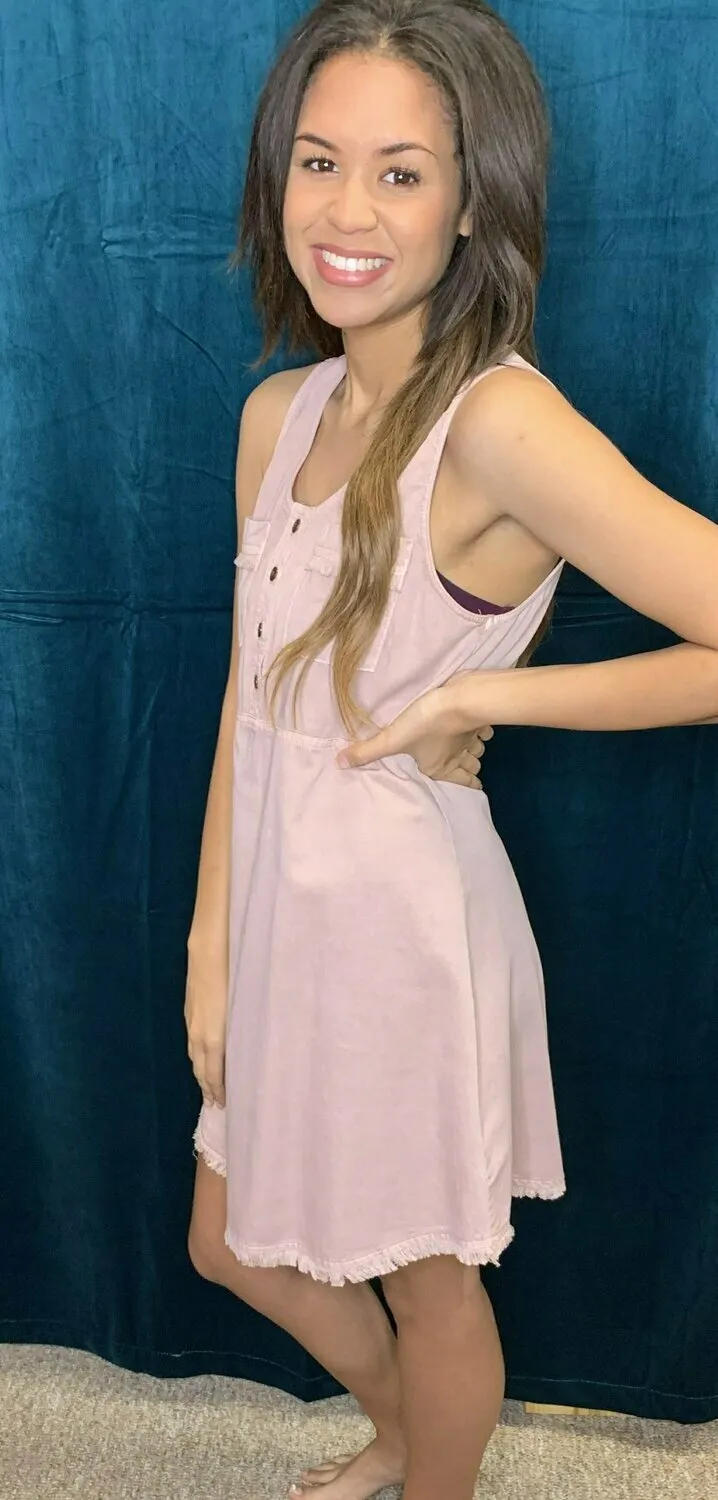 Fate Washed Sleeveless Tencel Dress