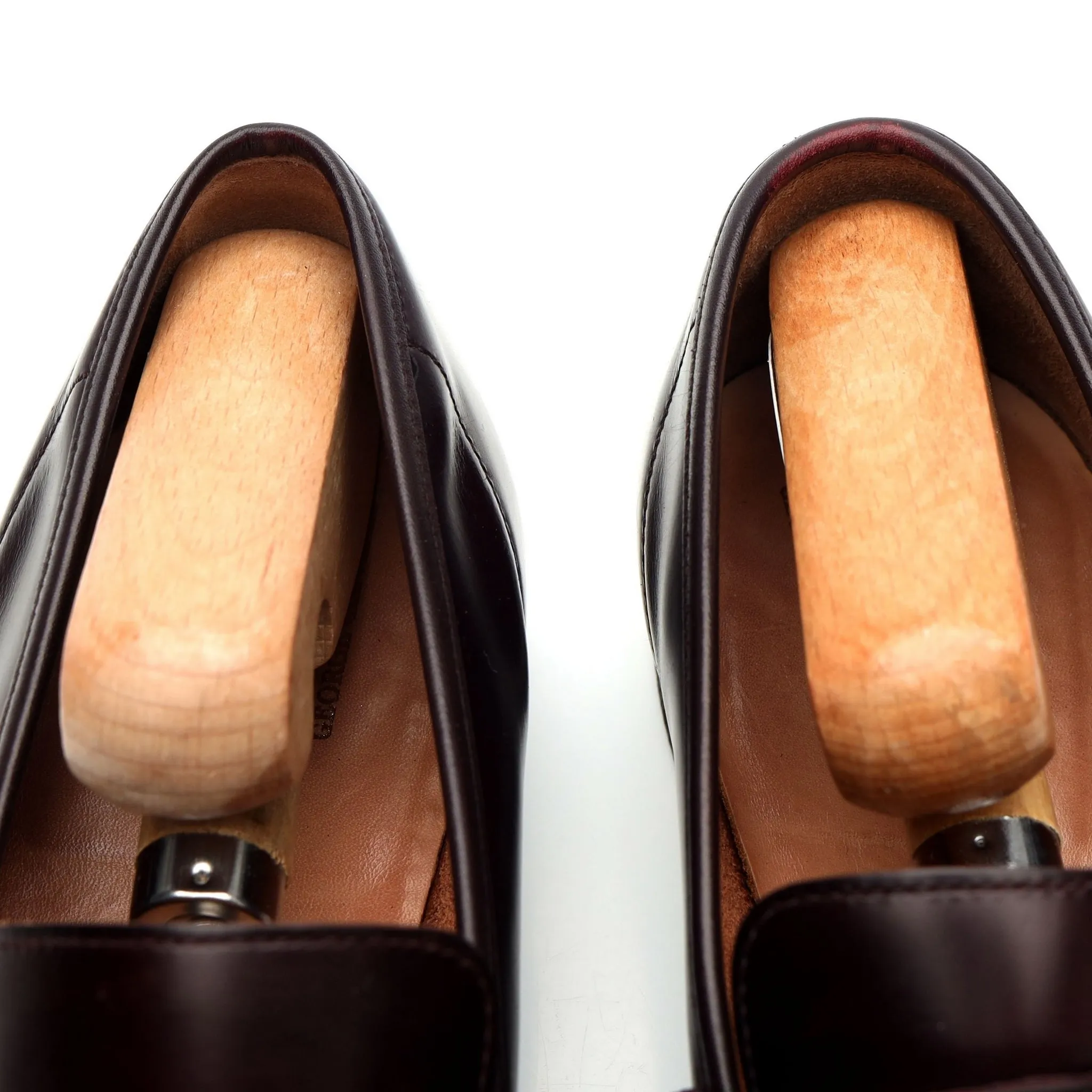 'George' Burgundy Leather Loafer UK 7.5 E