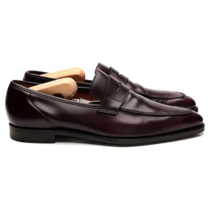 'George' Burgundy Leather Loafer UK 7.5 E