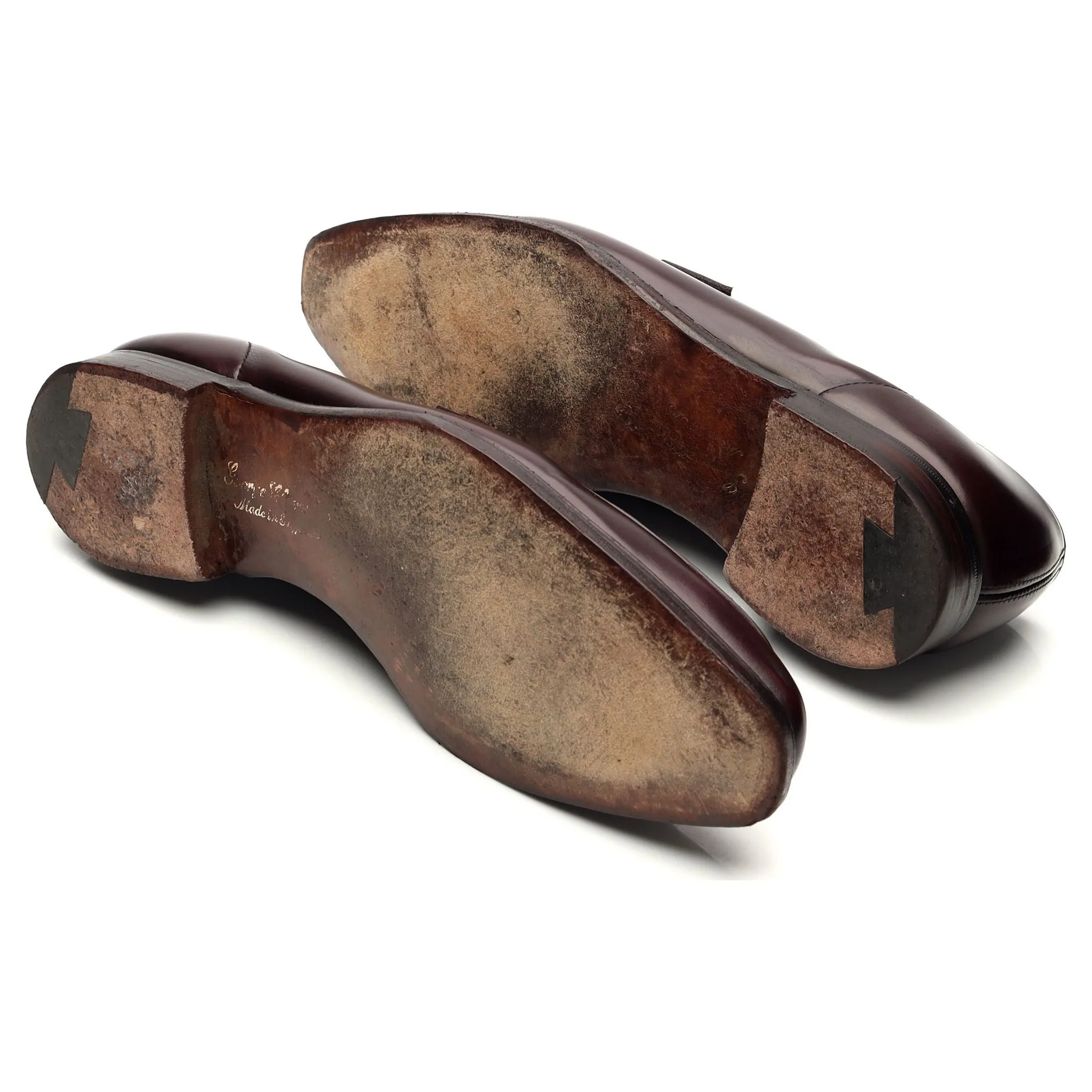 'George' Burgundy Leather Loafer UK 7.5 E