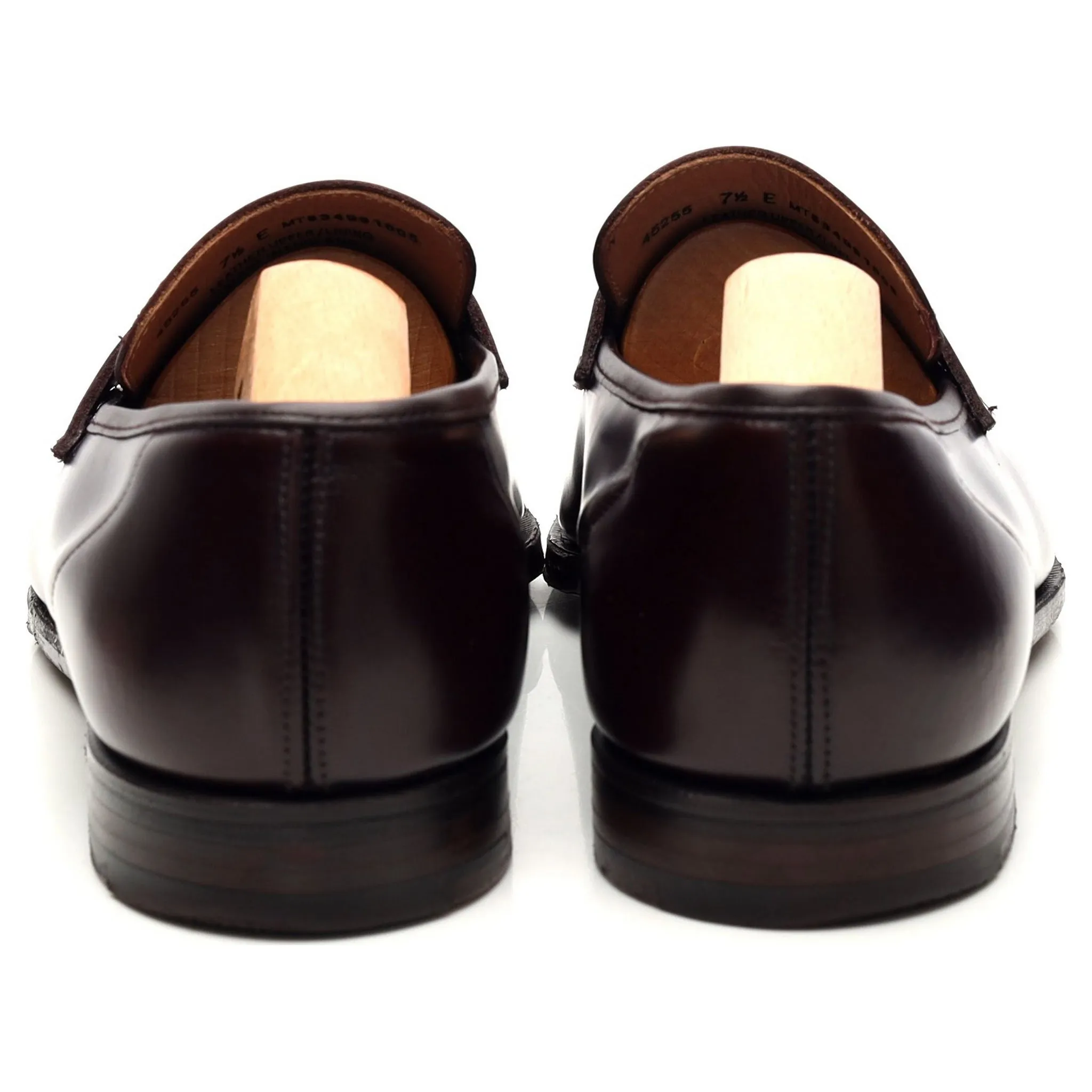 'George' Burgundy Leather Loafer UK 7.5 E