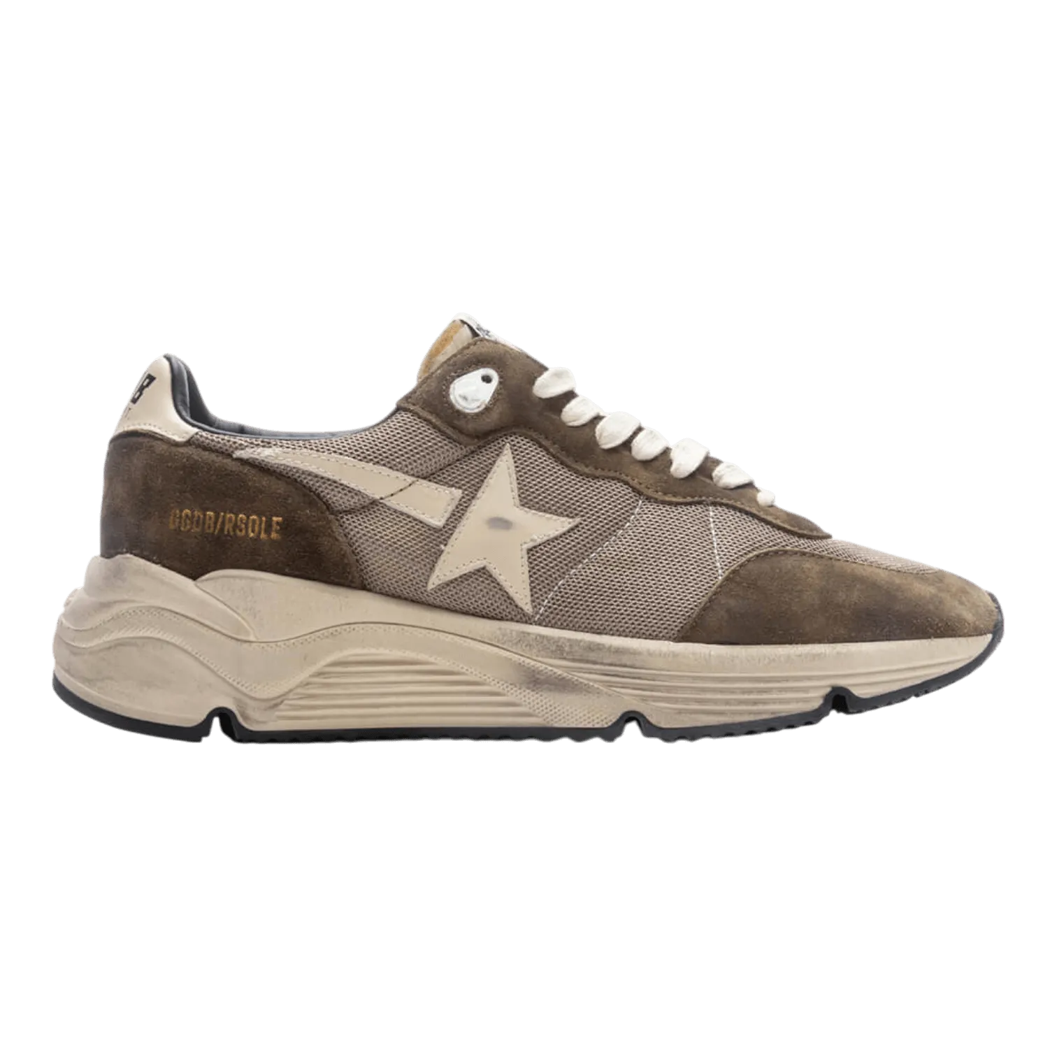 Golden Goose Running Sole Net Upper and Toe Box Leather GMF00272.F003249.35812