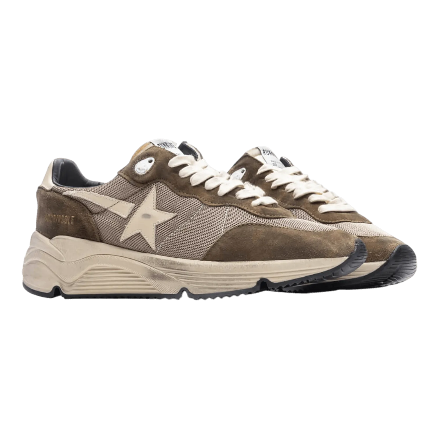 Golden Goose Running Sole Net Upper and Toe Box Leather GMF00272.F003249.35812