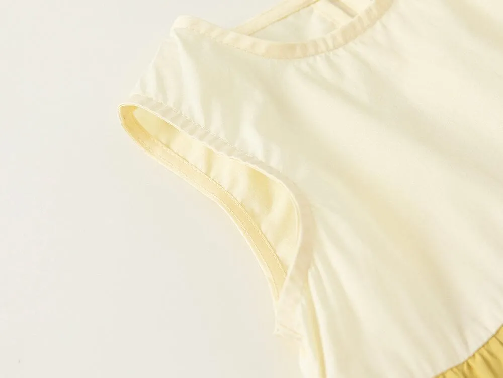 Gradient Colorblock Sleeveless Dress