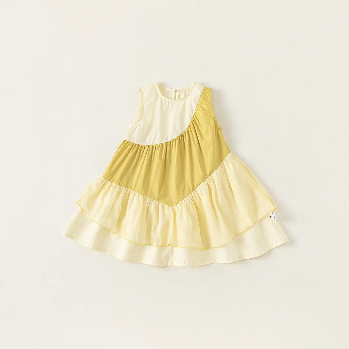 Gradient Colorblock Sleeveless Dress