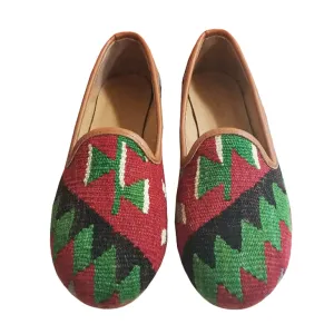 Handwoven Wool Kilim Women's Loafer (Bibi) Size 36 (6)