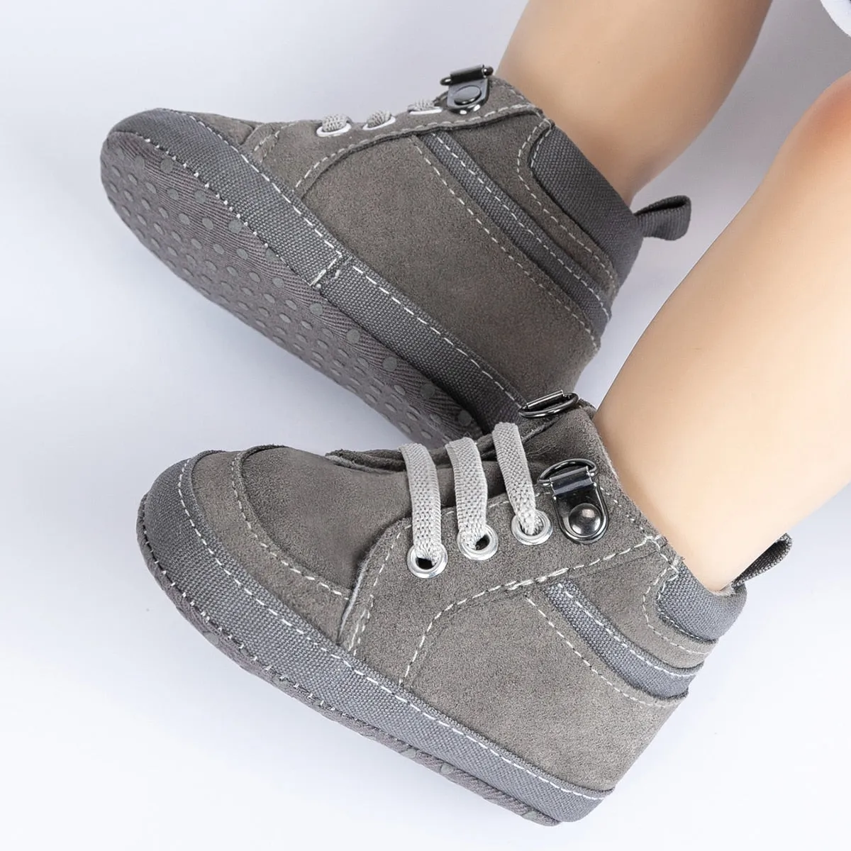 High-top Leather Sneaker 0-18M
