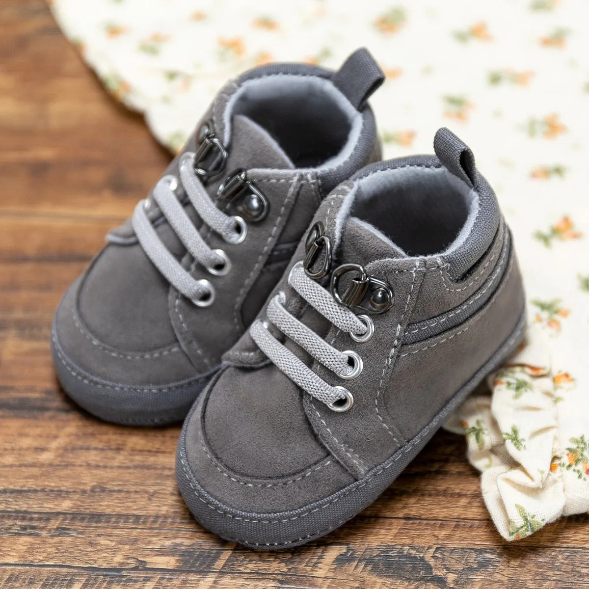 High-top Leather Sneaker 0-18M