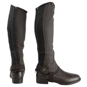 HY Synthetic Combi Leather Adult Chaps Brown