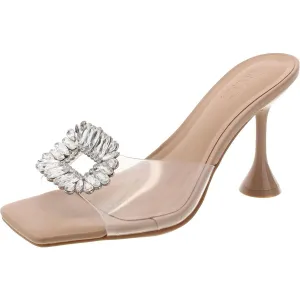 INC Womens Embellished Slip On Slide Sandals