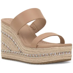 INC Womens NYLANA Square Toe  Wedge Sandals