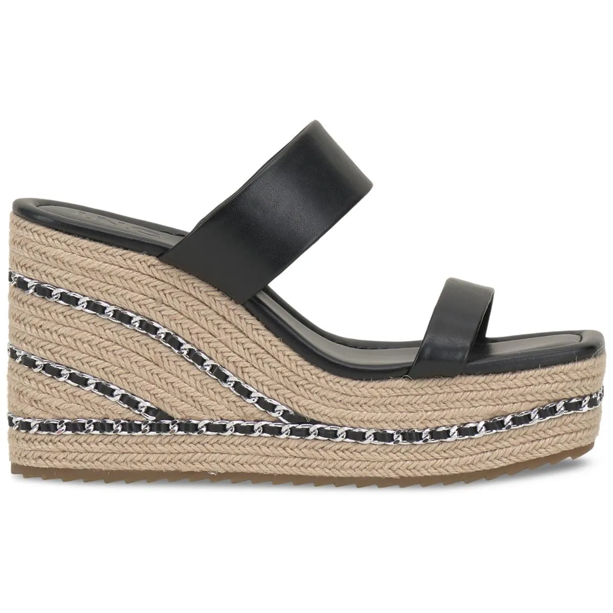 INC Womens NYLANA Square Toe  Wedge Sandals