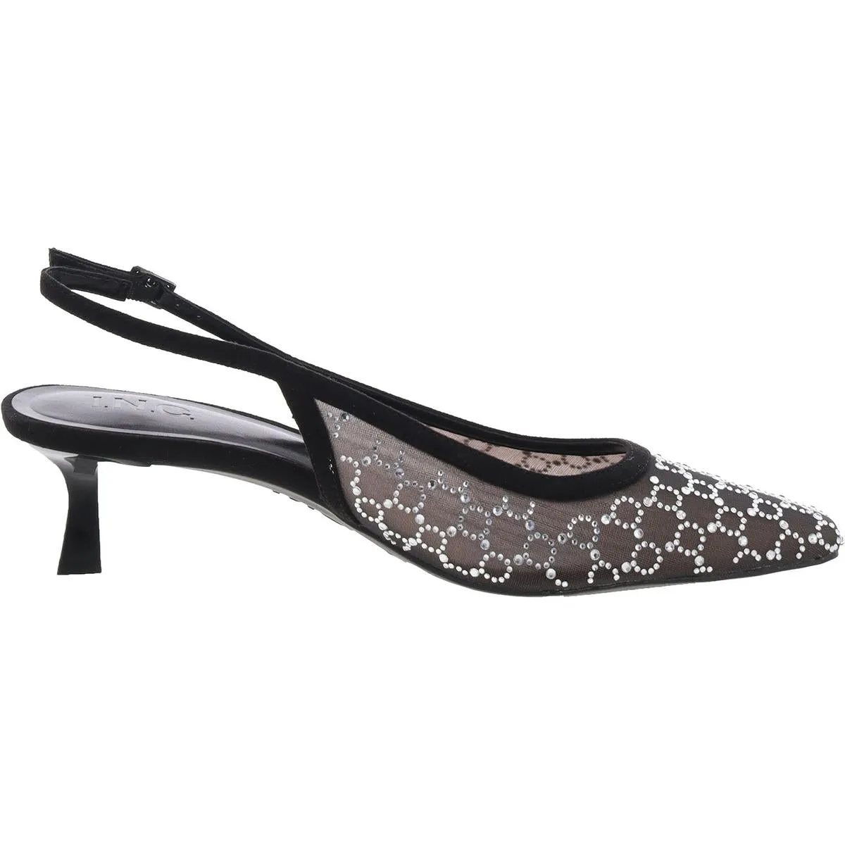 INC Womens Pointed Toe Kitten Heel Slingback Sandals