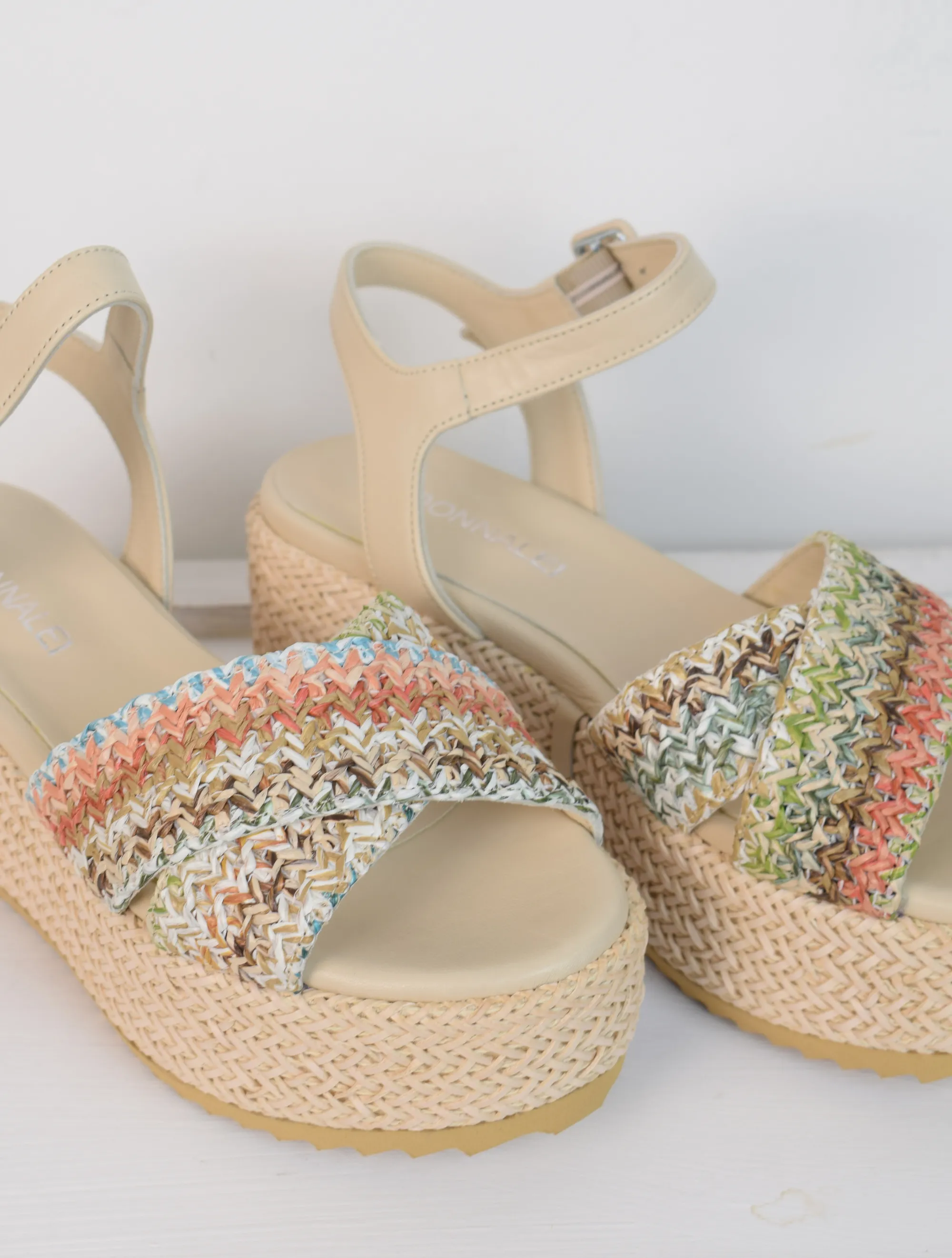 Jaipur Raffia Sandal Pastel Crush
