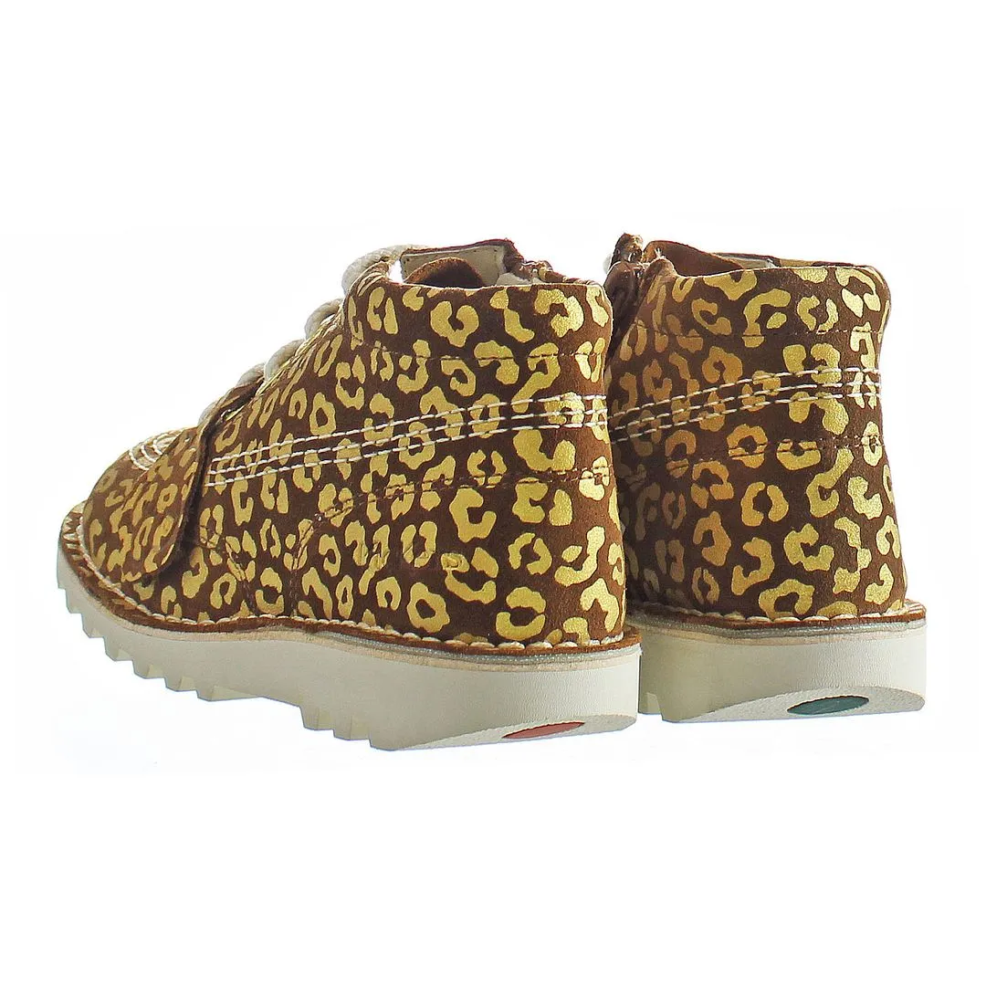Kickers Kick Hi Kids Brown Shoes