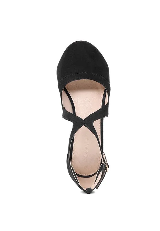 LONDON RAG Closed Toe Strap  Heel Sandal