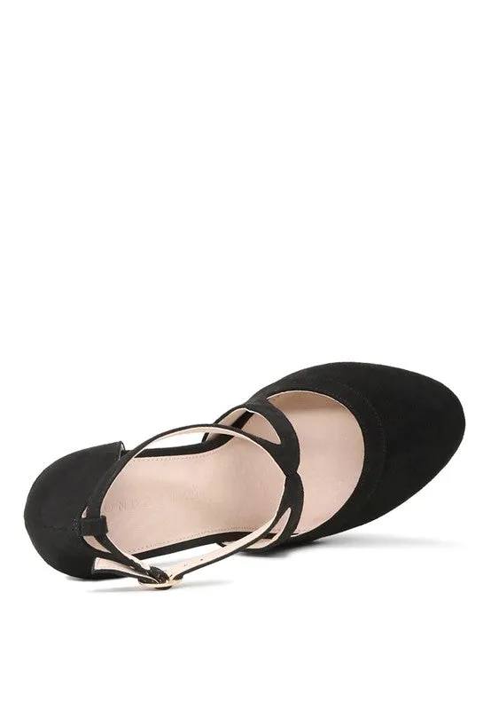 LONDON RAG Closed Toe Strap  Heel Sandal