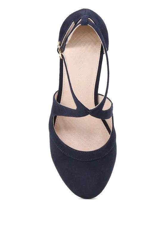 LONDON RAG Closed Toe Strap  Heel Sandal