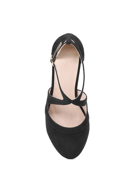 LONDON RAG Closed Toe Strap  Heel Sandal
