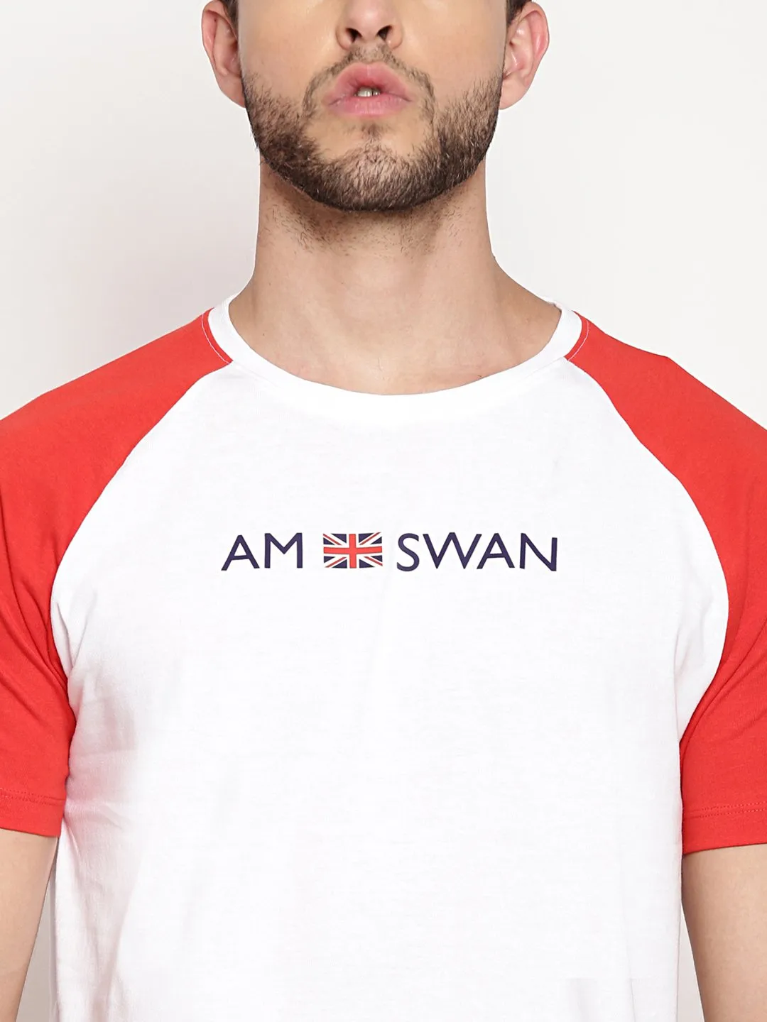 Mens Premium Cotton Printed Colourblock Half Sleeve T-Shirts