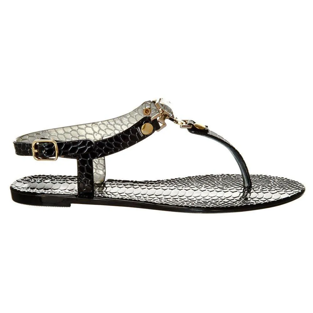Minnie FLAT Toe Post Sandals With  T-Bar